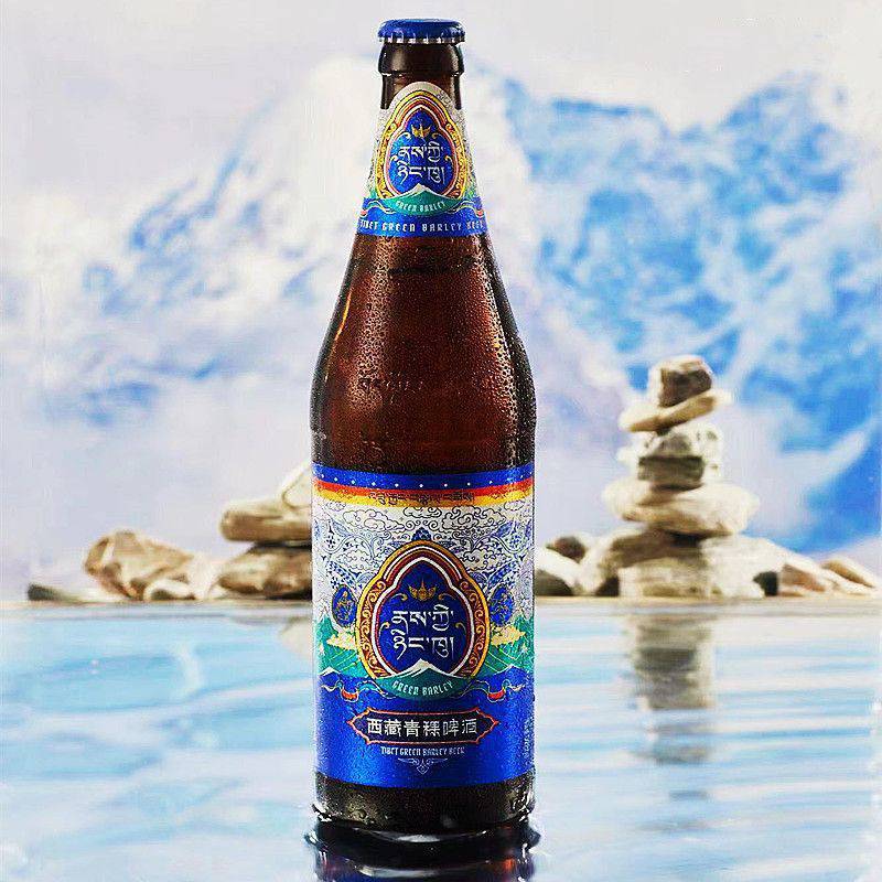 西藏青稞啤酒628ml大瓶整箱用泉水全麦精酿高度11度藏银纯粮罐装