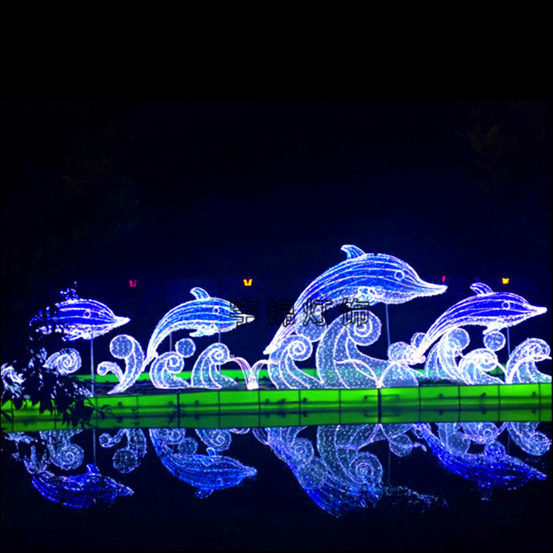 新款梦幻灯光节led灯 户外节日亮装饰 led水母 海洋景观造型灯