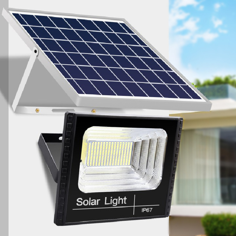 太阳能灯户外庭院led投光灯头 新农村家用一拖二墙壁灯具道路照明