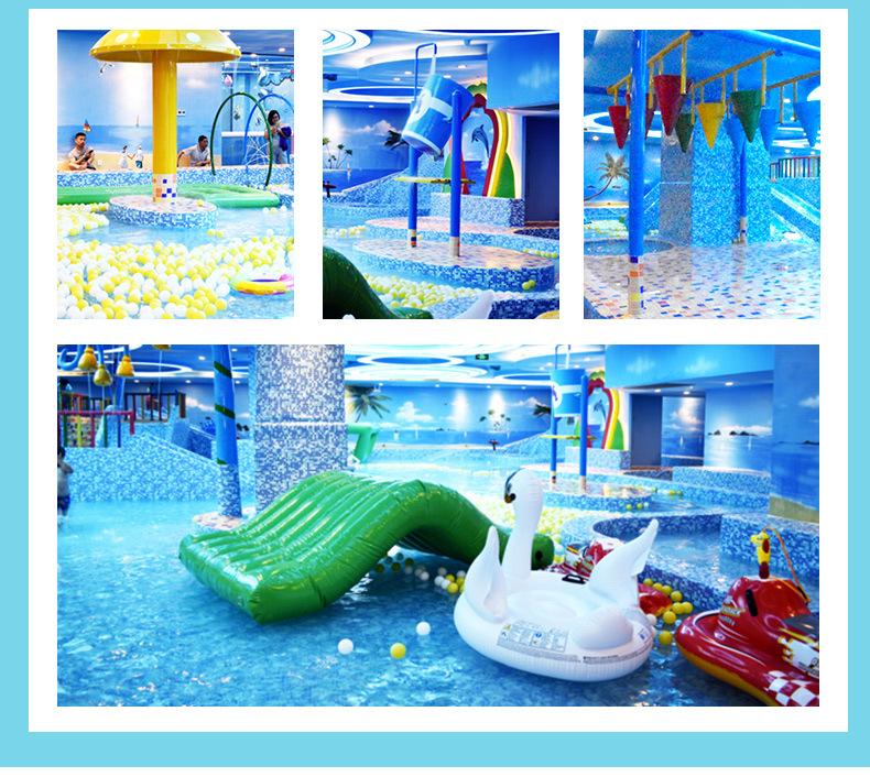 室内儿童恒温水上乐园设备 商场婴儿游泳池戏水游乐设施厂家