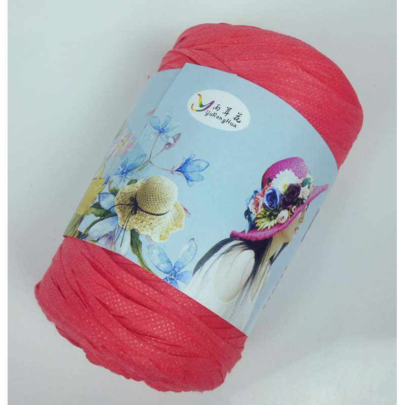 日禾藤条线夏凉帽编织勾帽线夏天钩帽子丝带手工编织帽子线钩针