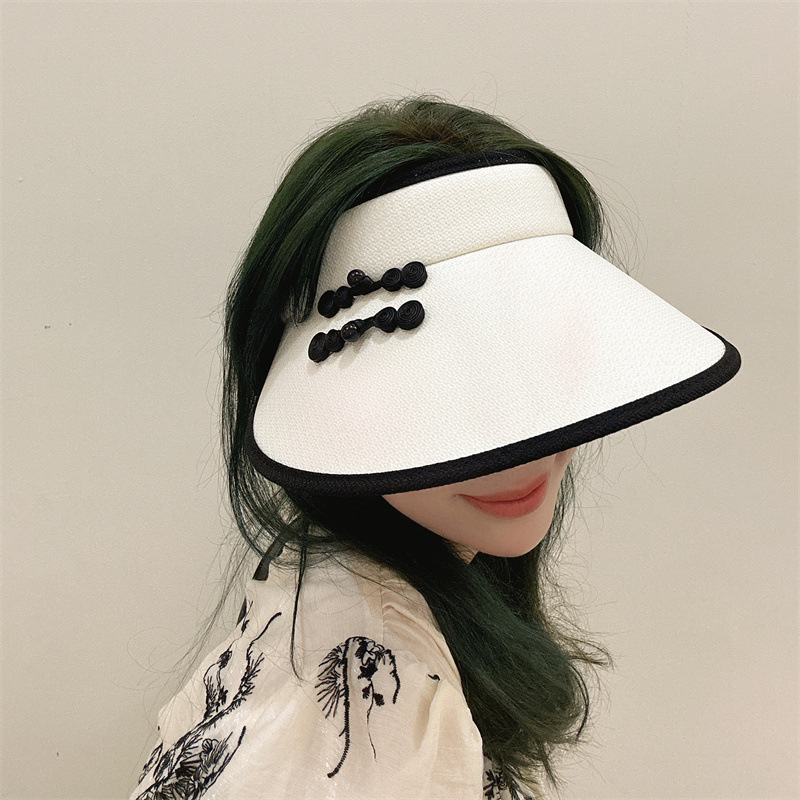 防晒帽子女款2024新款夏季防紫外线遮阳帽出游小香风大檐太阳帽潮