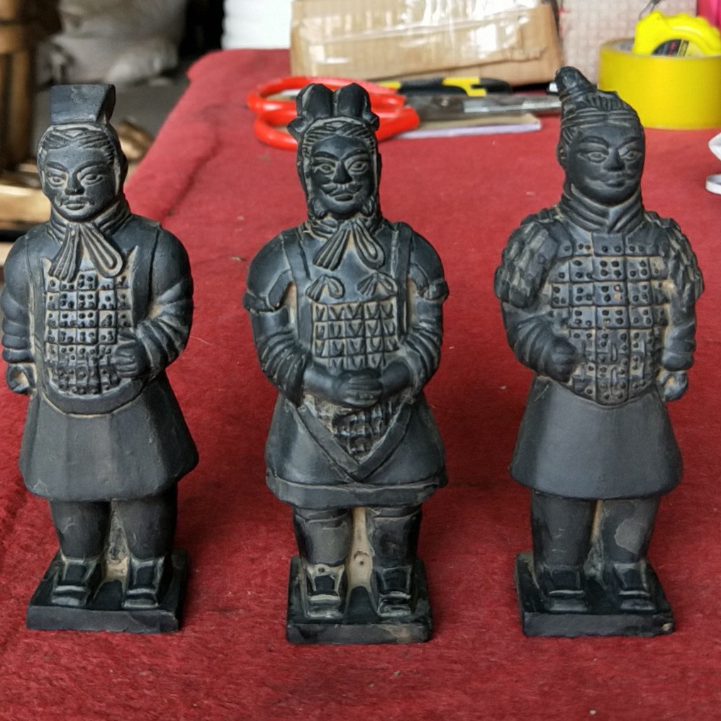 兵马俑工艺品小泥塑摆件礼品10cm15cm兵马俑零售批发原创厂家直销