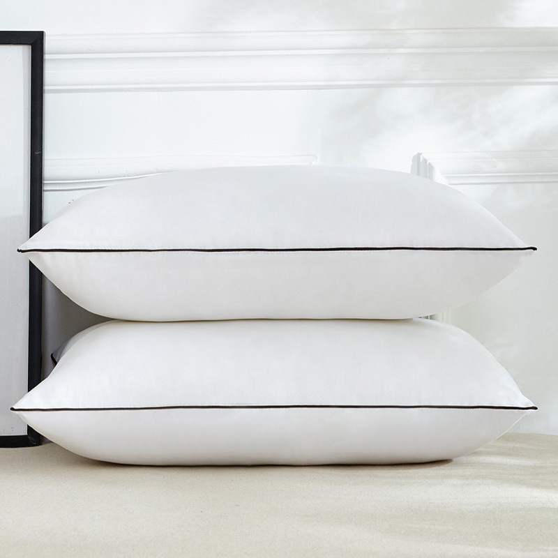 压不扁枕芯枕头高弹羽丝绒枕芯宾馆酒店枕真空压缩礼品枕厂家批发