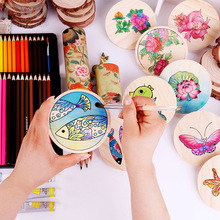 新品3个装材料DIY绘画隔热涂鸦韩式可爱杯垫茶道