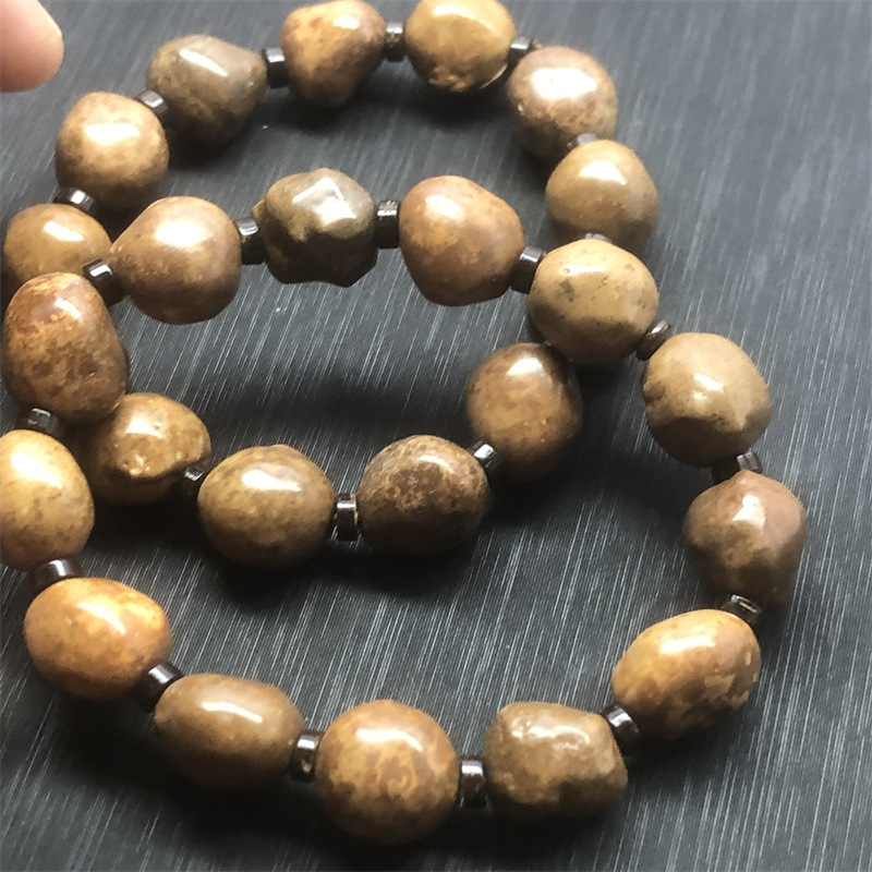 ins正品泰国龙宫舍利子手链金刚舍利子木变石文玩水晶饰品手串