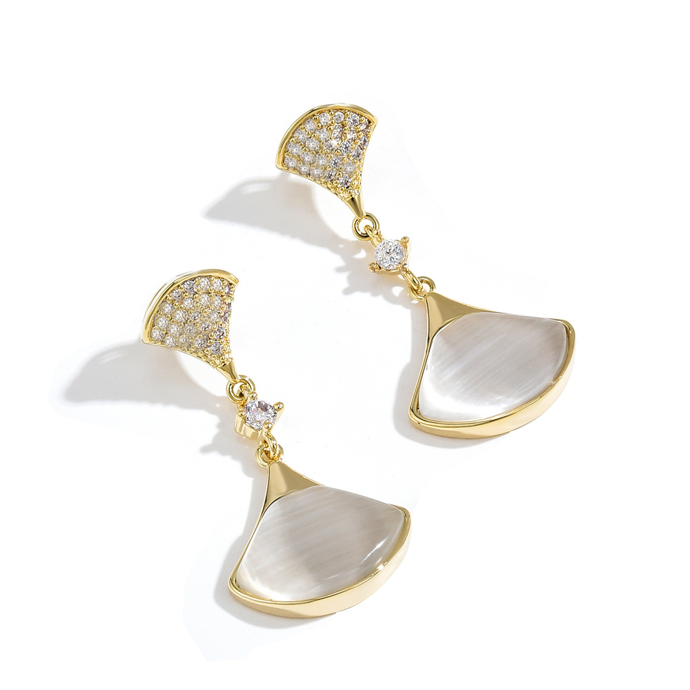 款式的耳钉耳环白大气相似同款4参谋s925纯银耳环韩国耳钉女气质个性