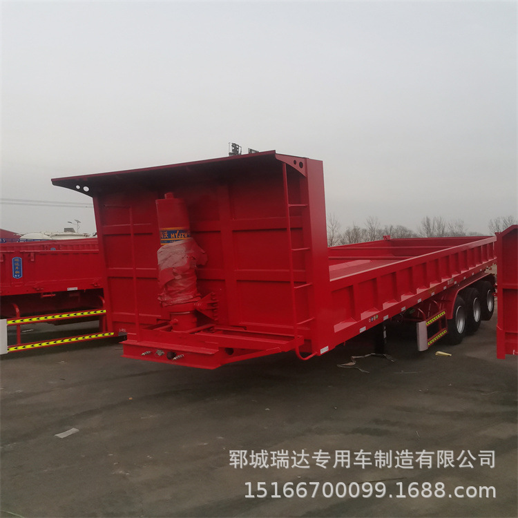 载重80吨自卸半挂车 后翻自卸车厂配价格-阿里巴巴