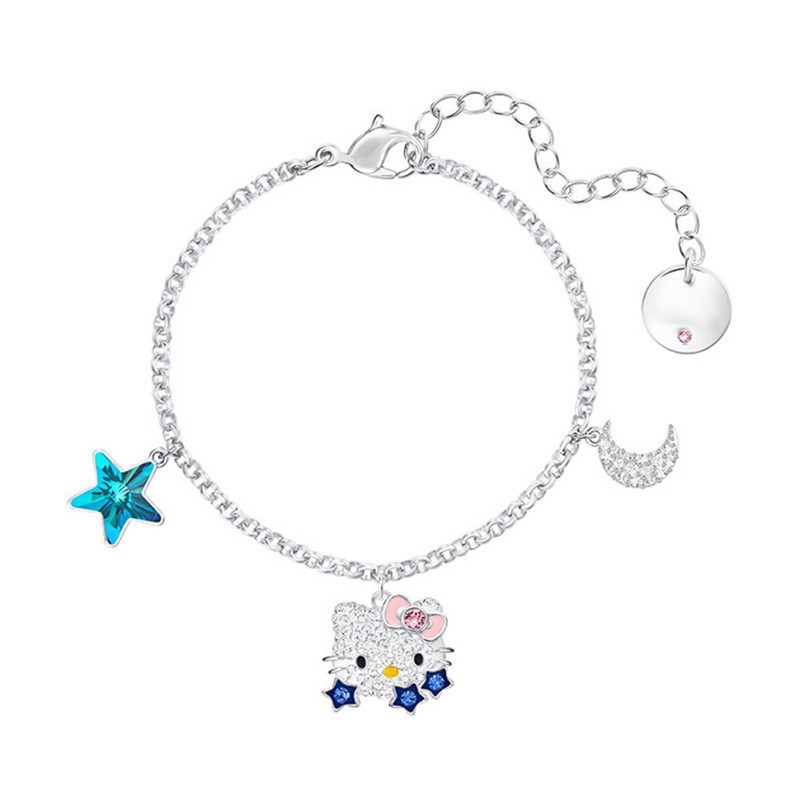 施家动画系列手链水晶 星星月亮造型星月猫五角星手链精美小礼物