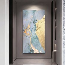 大芬油画村入户玄关装饰画竖版走廊过道挂画肌理画高级感现代抽象