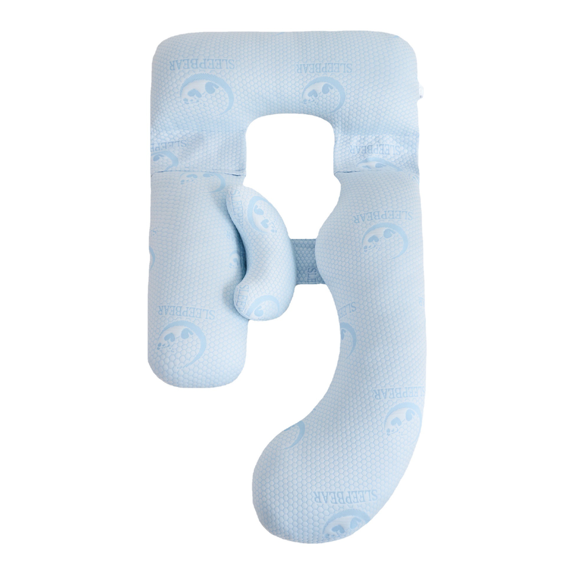 [Customized Processing] Blue Split U-Shaped Pregnancy Pillow Sleeping Belly Support Cushion Pregnancy Supplies Pregnancy Pillow