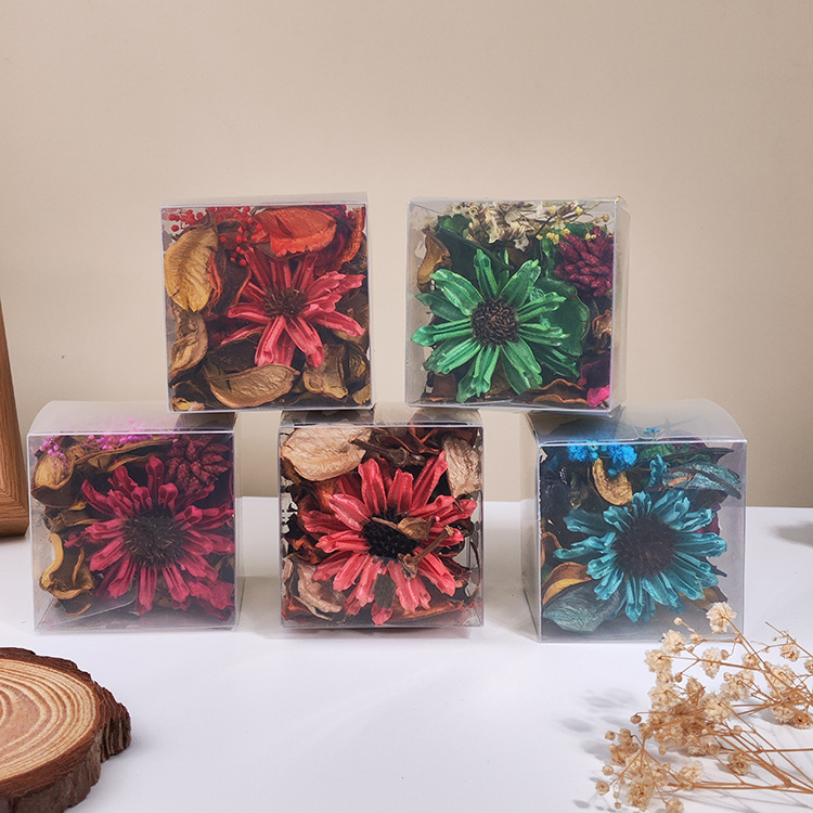 natural plant dried flower spice wardrobe deodorant aromatherapy household lasting fragrance cotton shell spice pvc boxed