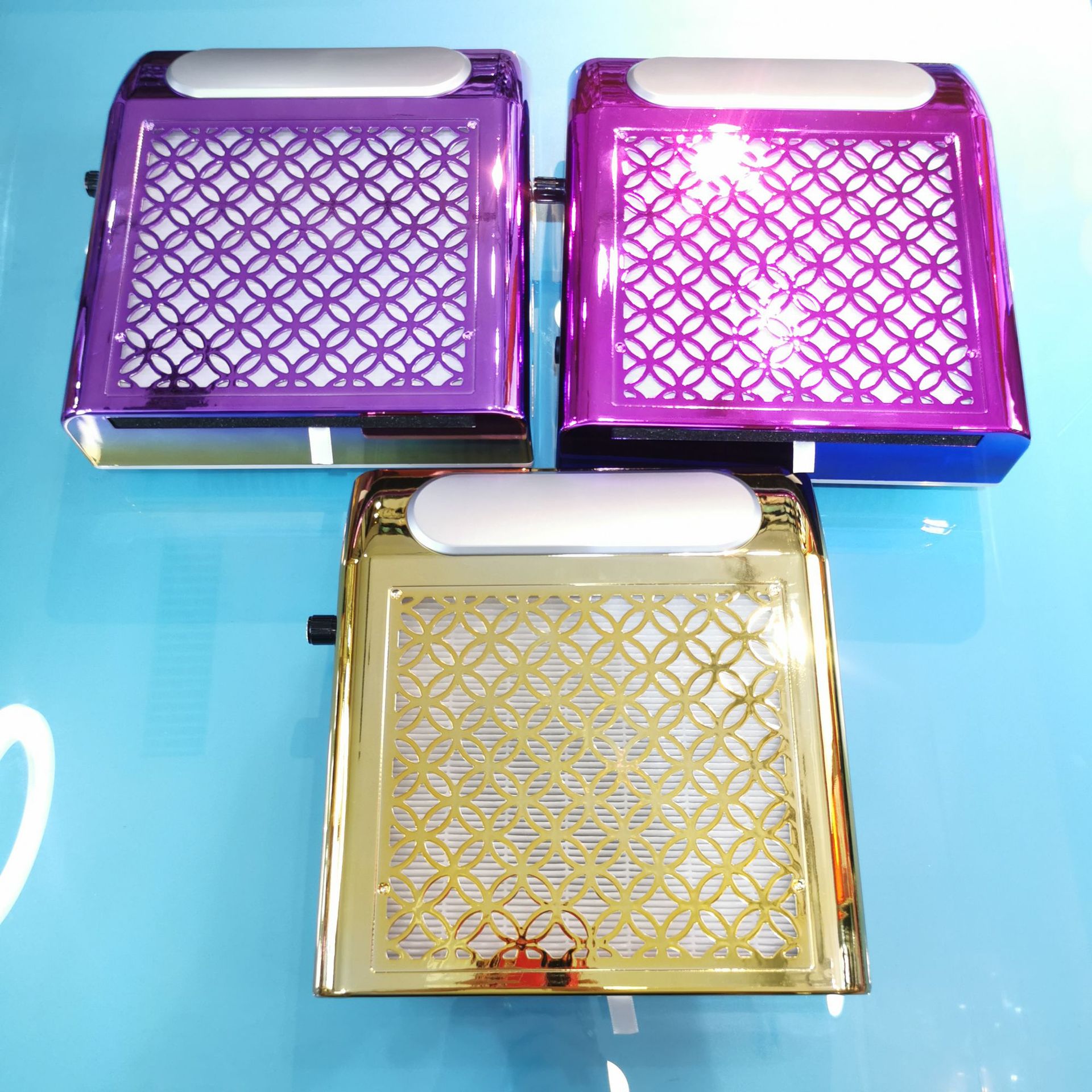 120W High Power Japanese Style with Hand Cushion Manicure Cleaner Desktop with Dust Filter Nail Cleaner Tools