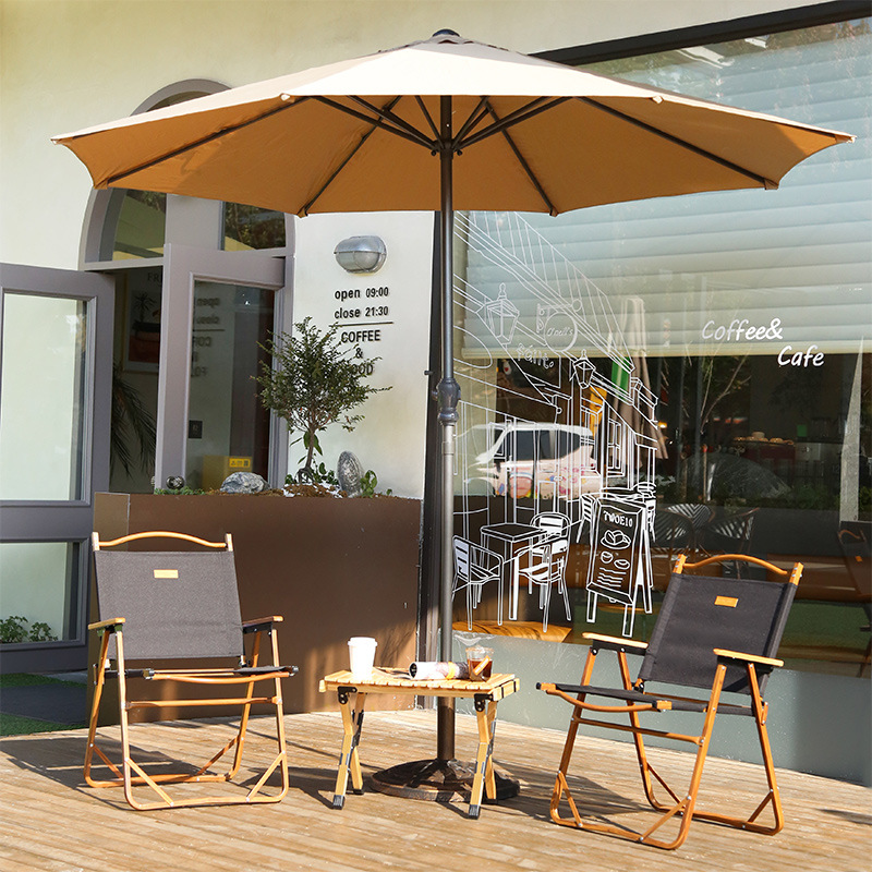 Outdoor Camping Table and Chair Foldable Leisure Table and Chair Combination Egg Roll Table Coffee Shop Outdoor Table and Chair Outdoor Sun Protection