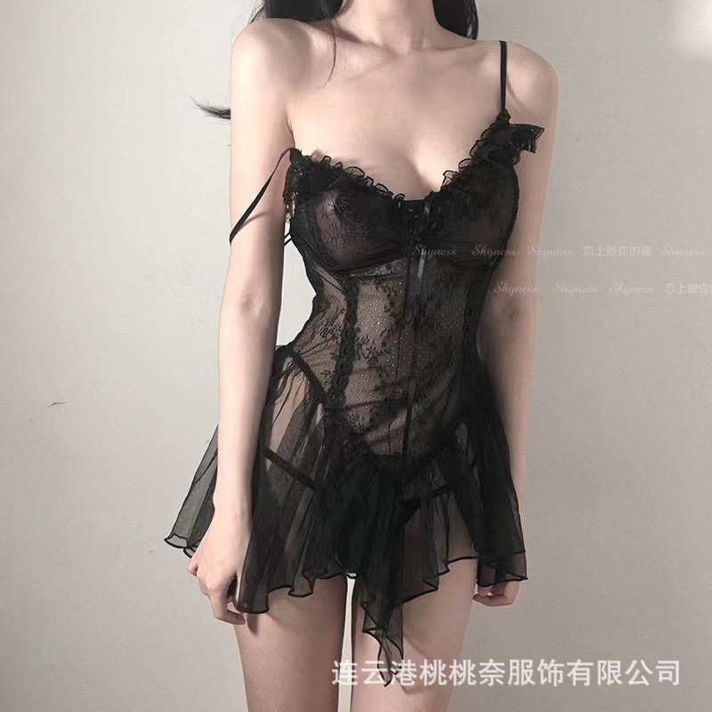 Sexy Underwear Transparent Pajamas Sexual Interest Flirting Uniform Temptation Teasing Supplies Passion Suit See-through Generation Hair