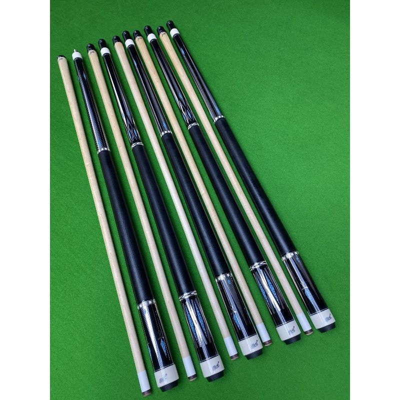 台湾mit品牌bk九球杆黑色枫木前节大头杆台球杆中式八球杆两