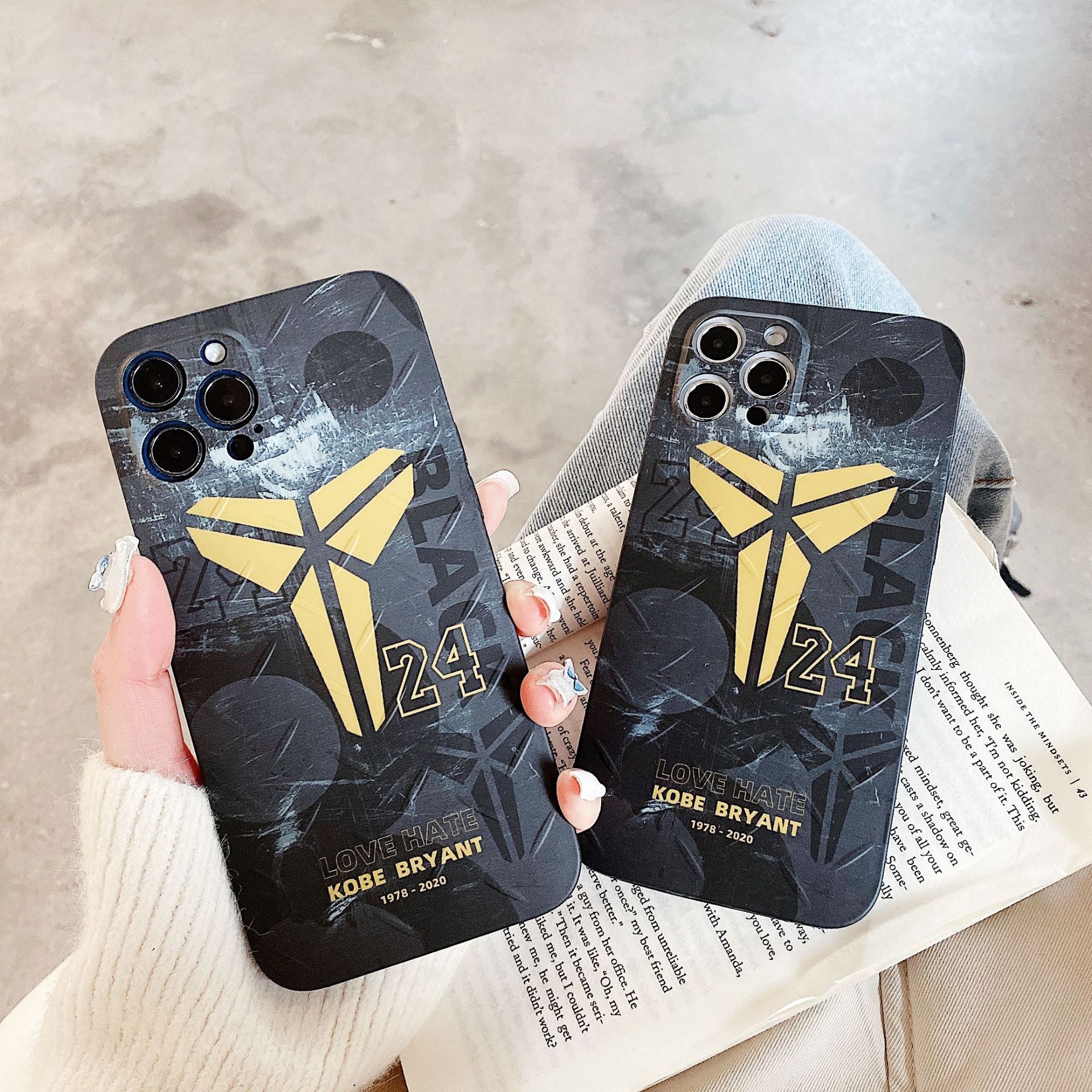 纪念kobe科比黑曼巴适用苹果12pro手机壳个性男iphone11保护套max