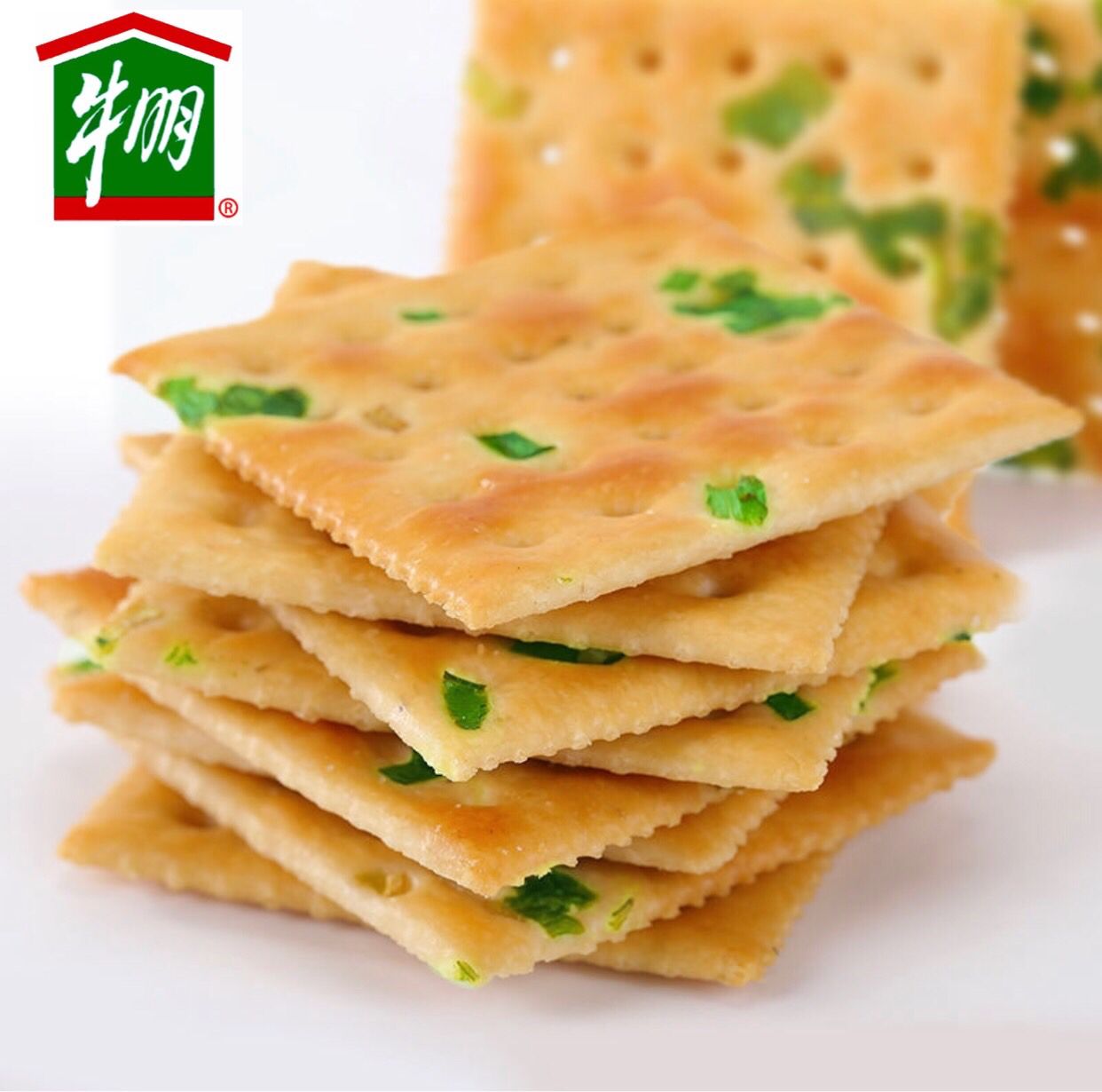 上海牛奶棚香葱苏打饼干袋装约500g独立包装点心早晚餐零食美食