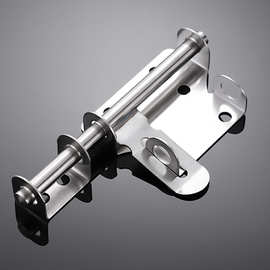 门牛插销可挂锁不锈钢门栓左右老式锁牌明装加厚防盗锁扣重型门闩