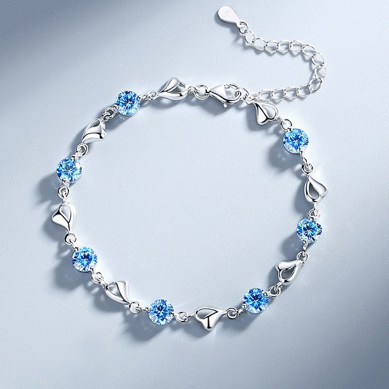 足银手链女 s990银时尚饰品首饰生日礼物送女生 个性森系手饰饰品