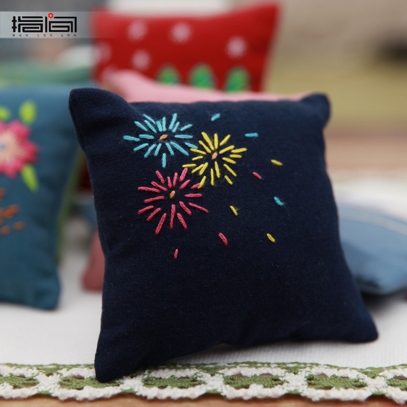 刺绣手工diy插针包 初学者针插小物入门立体布艺绣工具材料包套件