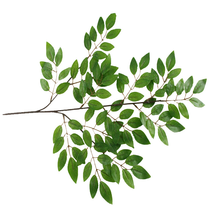 Artificial Plant Fake Leaves Red Branch Rod Tofu Pudding Leaves Locust Tree Leaves Diy Background Wall Decoration Wholesale