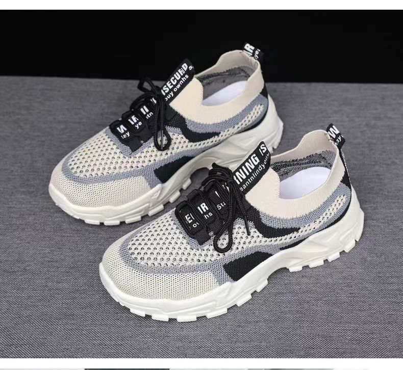 2023 New Dad Shoes Women's Summer and Autumn Casual Shoes Women's Feet Show Small Leather Surface Light Running Thick Bottom Sneaker