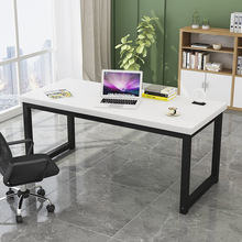电脑台式桌家用双人钢木书桌简约现代卧室简易办公学习写字桌子