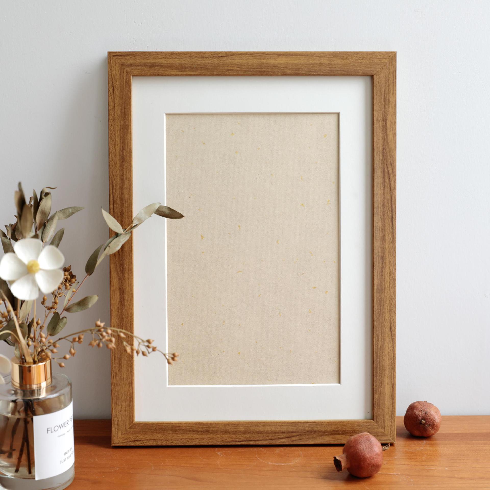 空白书画框自己毛笔装饰画绘画diy空白画框实木相框摆件装饰挂画