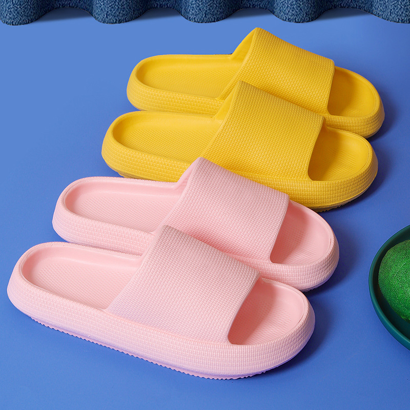 Summer Platform plus Slippers for Women Home Indoor Bathroom Bath Home Soft Bottom Slippers for Men Summer Fashion Outdoor