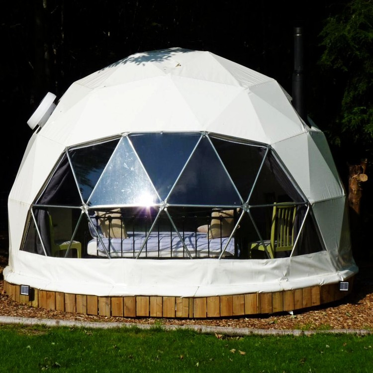 6米直径住宿酒店帐篷景区露营圆形篷子 户外景区局部透明观景屋