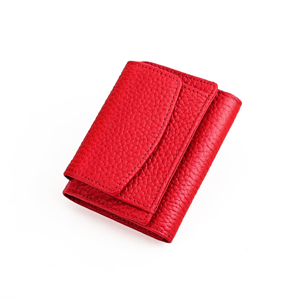 Guangzhou Wholesale Japanese Wallet Genuine Leather Wallet Ladies Bag Card Holder Small Wallet Cowhide Small Bag Female Coin Purse