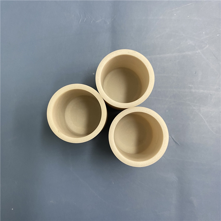 180w 高导热 圆柱形 氮化铝陶瓷坩埚 大尺寸氮化铝坩埚 支持定制