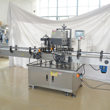 全自动四轮旋盖机日化玻璃瓶矿泉水拧盖机螺纹盖连续封口机