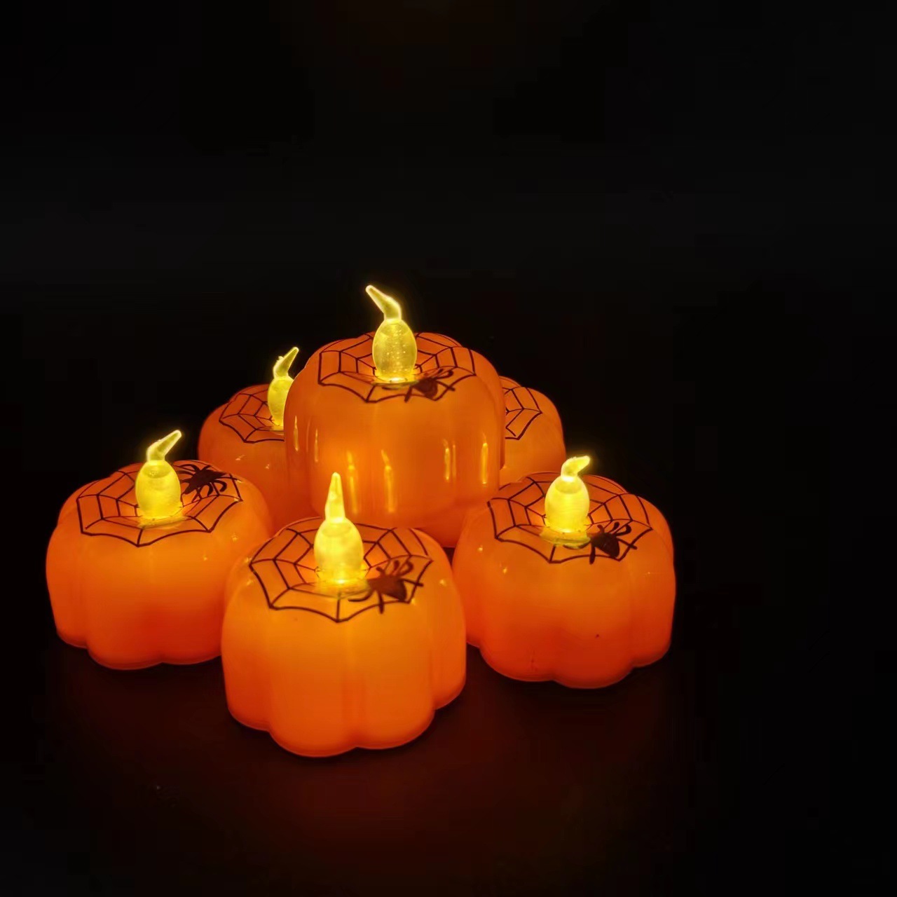 Halloween Party Decoration Supplies LED Electronic Pumpkin Lamp Atmosphere Decoration Light Luminous Toy Pumpkin Candle Light