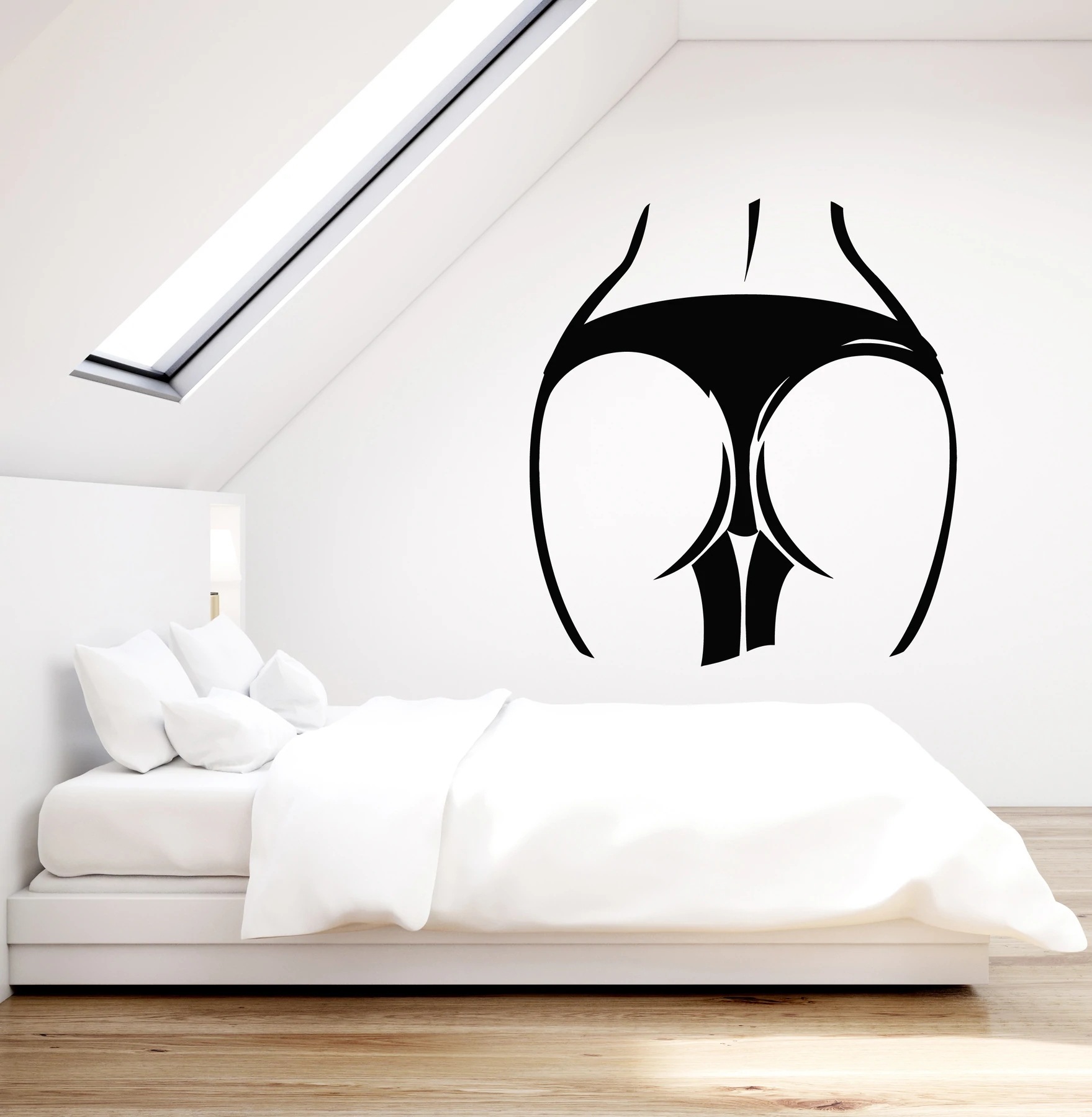 性感臀部buttocks丁字裤精雕贴wall decor跨境亚马逊ebaydw13622