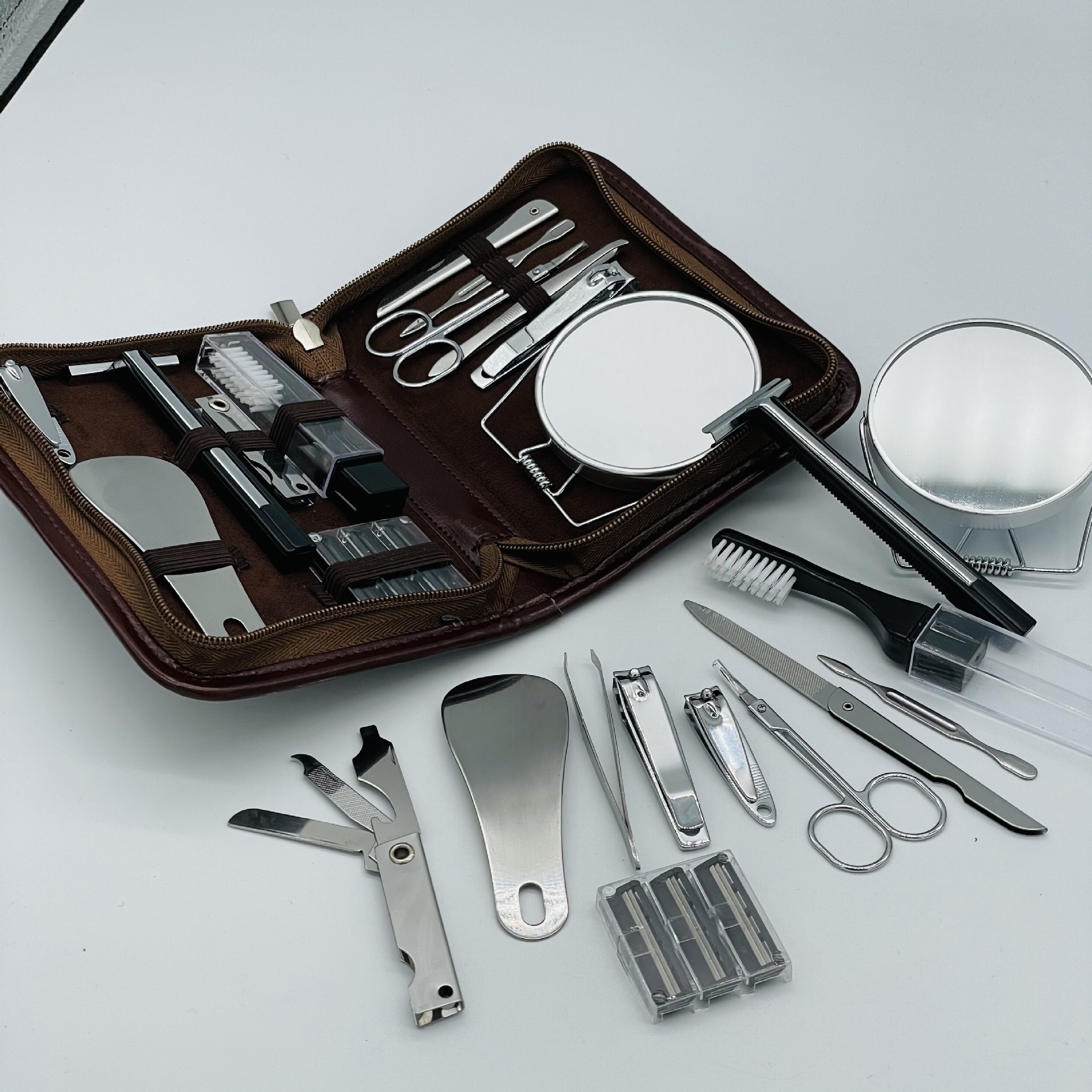 生产厂家订做 男士 修容用具 剃须 修脸 刮胡 旅游用品 美容套装