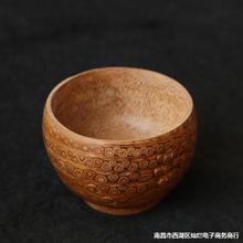 湖南 几十年满钉竹根老料纯精工打磨茶道竹碗干果点心盘竹工艺品