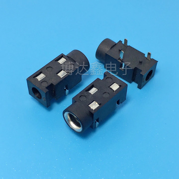 pj-320f耳机插座 内铜套 3脚插脚 3.5音频母座 音箱 连接器-阿里巴巴