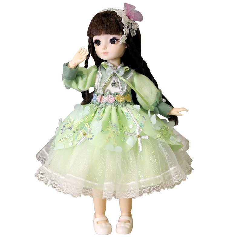 5D Eye Multi-Joint 6 Points BJD Doll Princess 30cm Doll Clothes Girls Playing House Toy Gift