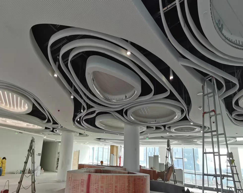 grg造型弧形石膏线条grg挂片双曲面天花装饰线板异形石膏板石膏条