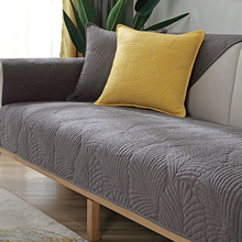 3MLE简约纯色沙发垫四季布艺坐垫通用现代沙发套