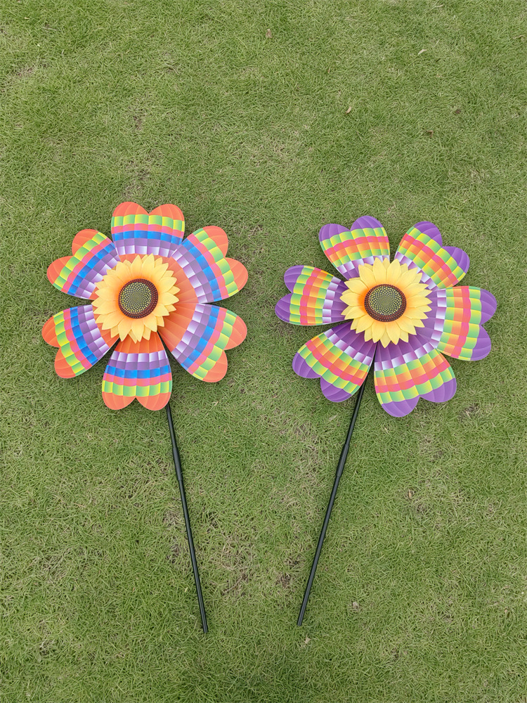 New Factory Direct Sales Hot Air Balloon SUNFLOWER Windmill Garden Outdoor Activity Decoration Lawn Planting Landscape Windmill