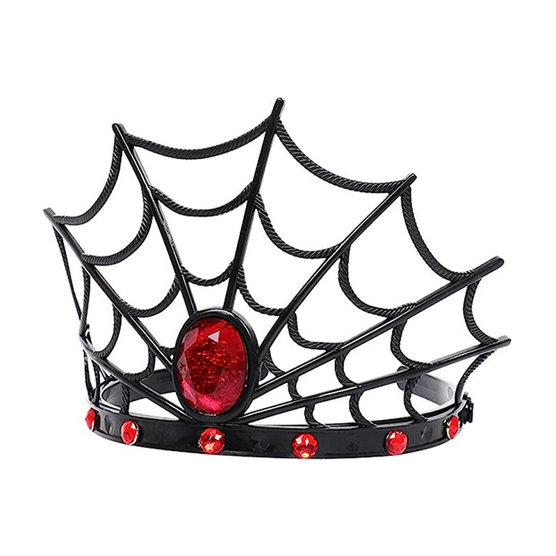 万圣节头饰蜘蛛节日派对装扮蜘蛛网发箍鬼节头扣装饰舞会道具头箍