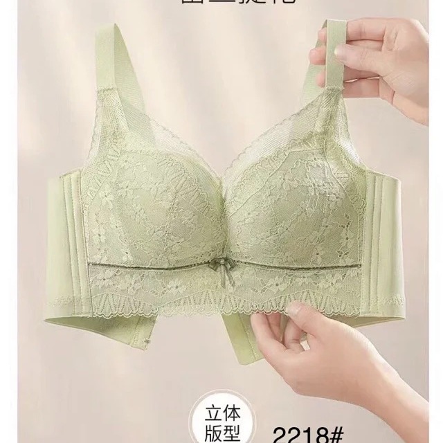 红豆2218#红豆杉温感薄b杯34-40内衣聚拢集中四排扣文胸尾货批发