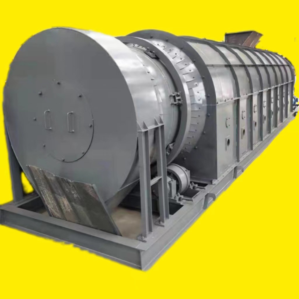 回转式矿渣滚筒烘干机 有机肥转筒烘干机 大型卧式煤泥河沙烘干机