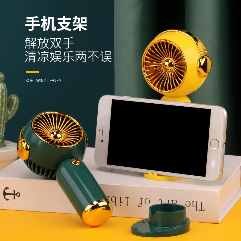 跨境电动风扇迷你电风扇三档调速桌面usb充电风扇便携式手持风扇