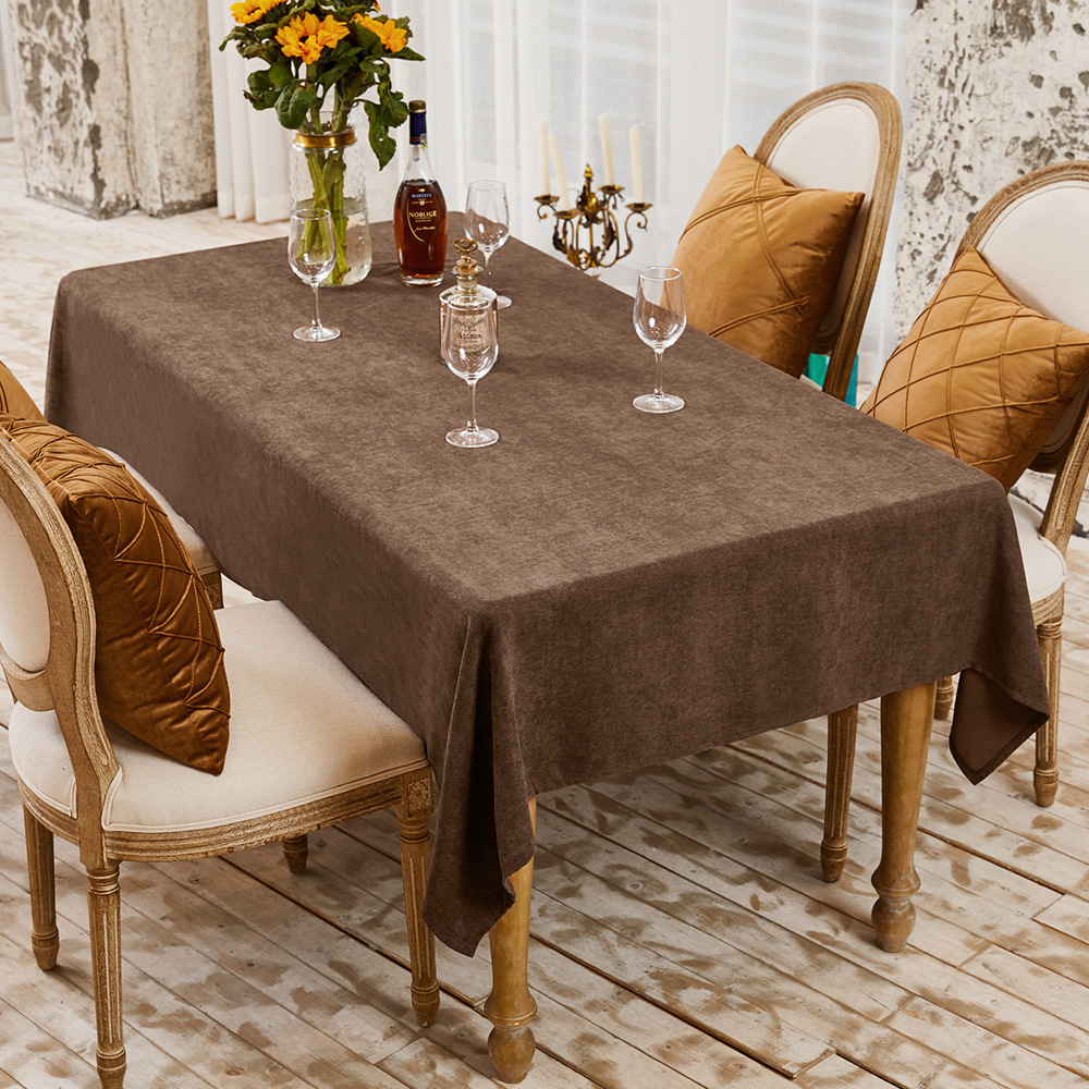 定制酒店西餐厅可机洗防水防油餐桌布家用隔热加厚餐台布书桌盖布