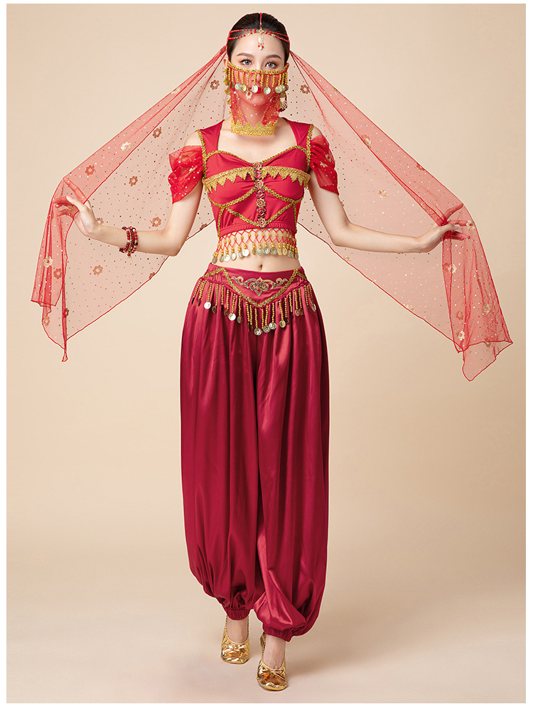 阿拉丁神灯茉莉公主电影服装印度舞异域风情演出服肚皮舞裤装成人