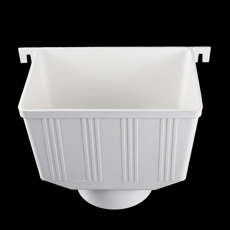 pvc雨水斗落水口方口阳台75 110 160 水槽下雨排水管积漏水斗批发